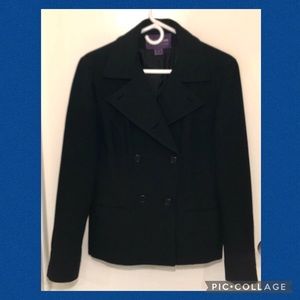 Ralph Lauren Collection Purple Label Double Breasted 100% Wool Blazer Jacket